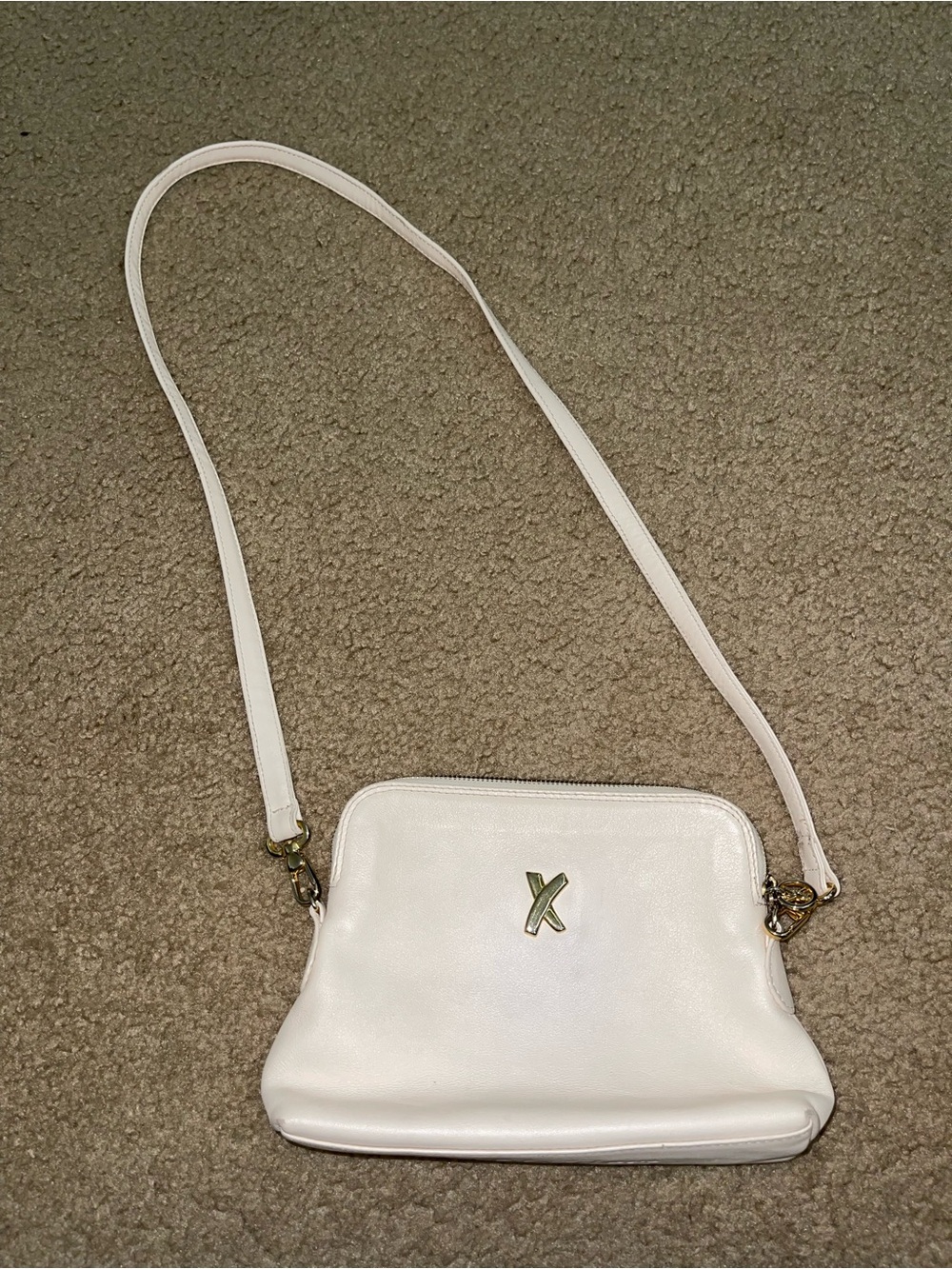 Paloma Picasso White Cross Accent Crossbody Bag